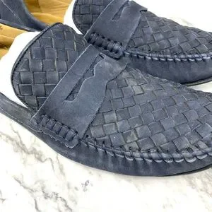 Mercanti Fiorentini Woven Penny Loafer 9 Mens Navy  Driving Business Casual Mercanti Fiorentini | Shoes | Mercanti Fiorentini Woven  main image 2